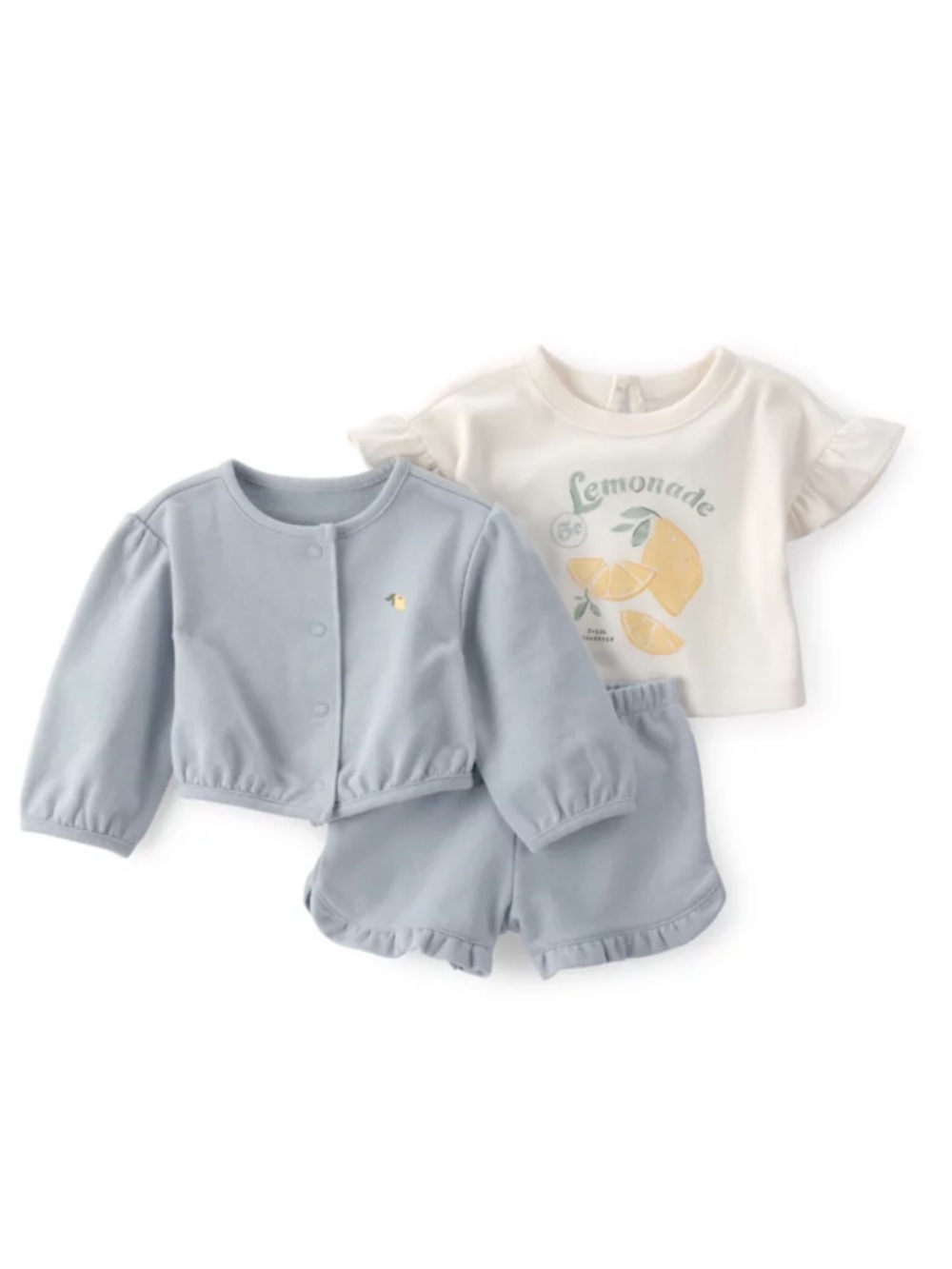Carter’s 3-Piece Baby Girl Lemonade Outfit Set – Newborn